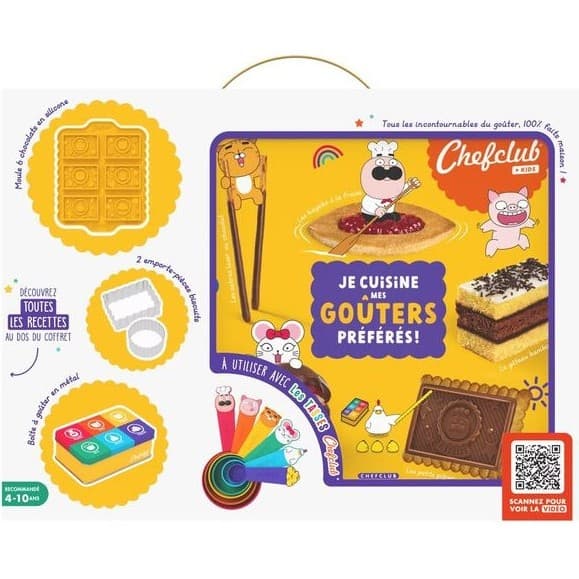 Chefclub Kids Coffret Je cuisine mes goûters préférés