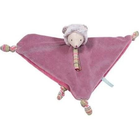Moulin Roty Doudou souris parme carré Les Pachats