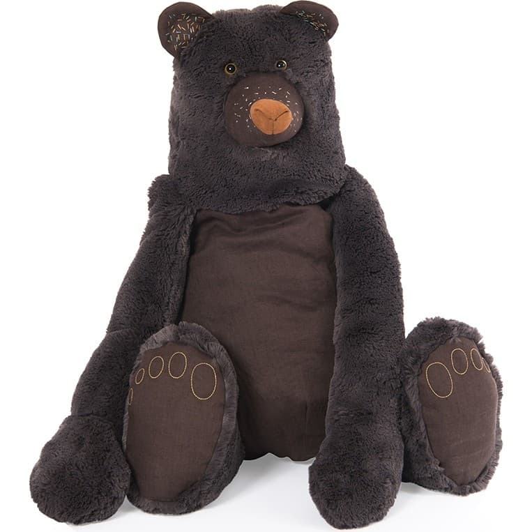 Moulin Roty Peluche Mimosa l'ours géant Rendezvous chemin du loup