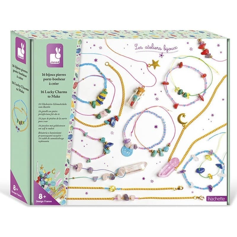 Janod Kit Créatif 16 Bijoux Pierre PorteBonheur à Créer