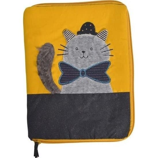 Moulin Roty Protège carnet de santé Chat Gris Les Moustaches