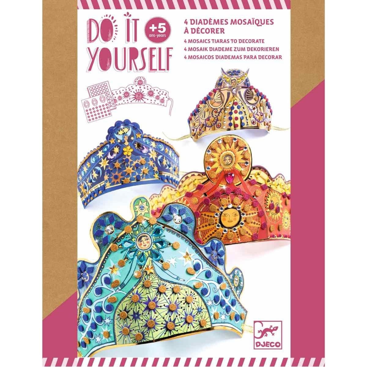 Djeco Enchanteresses Diadèmes mosaïques à décorer Do it Yourself