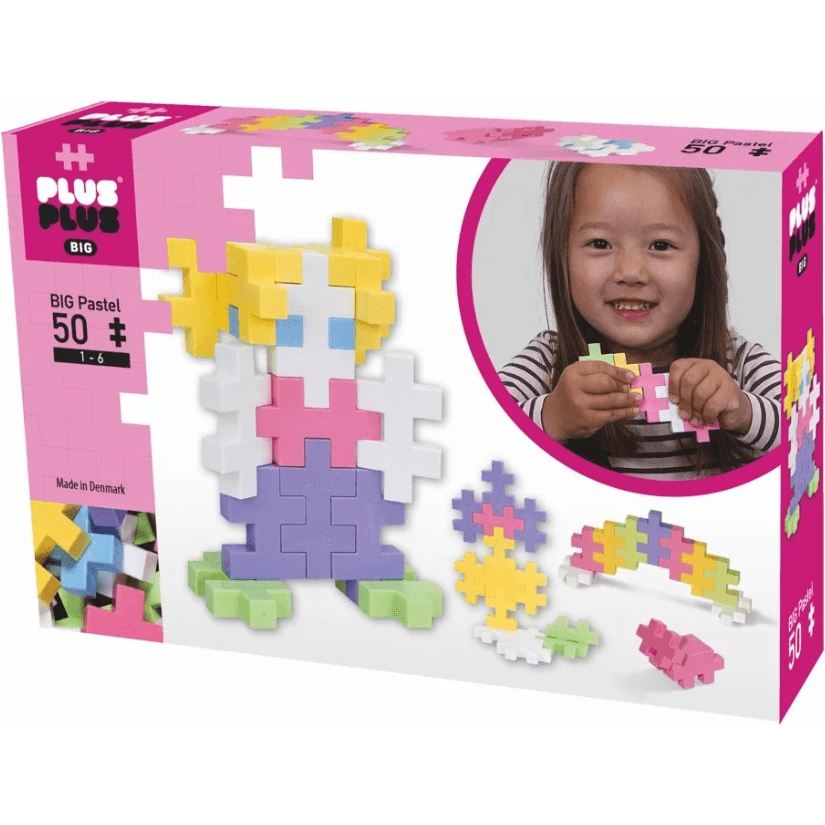 Plus Plus Boîte de 50 pièces Big Pastel