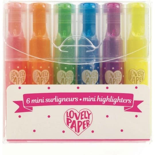 Lovely Paper By Djeco Feutres Magiques 6 mini surligneurs