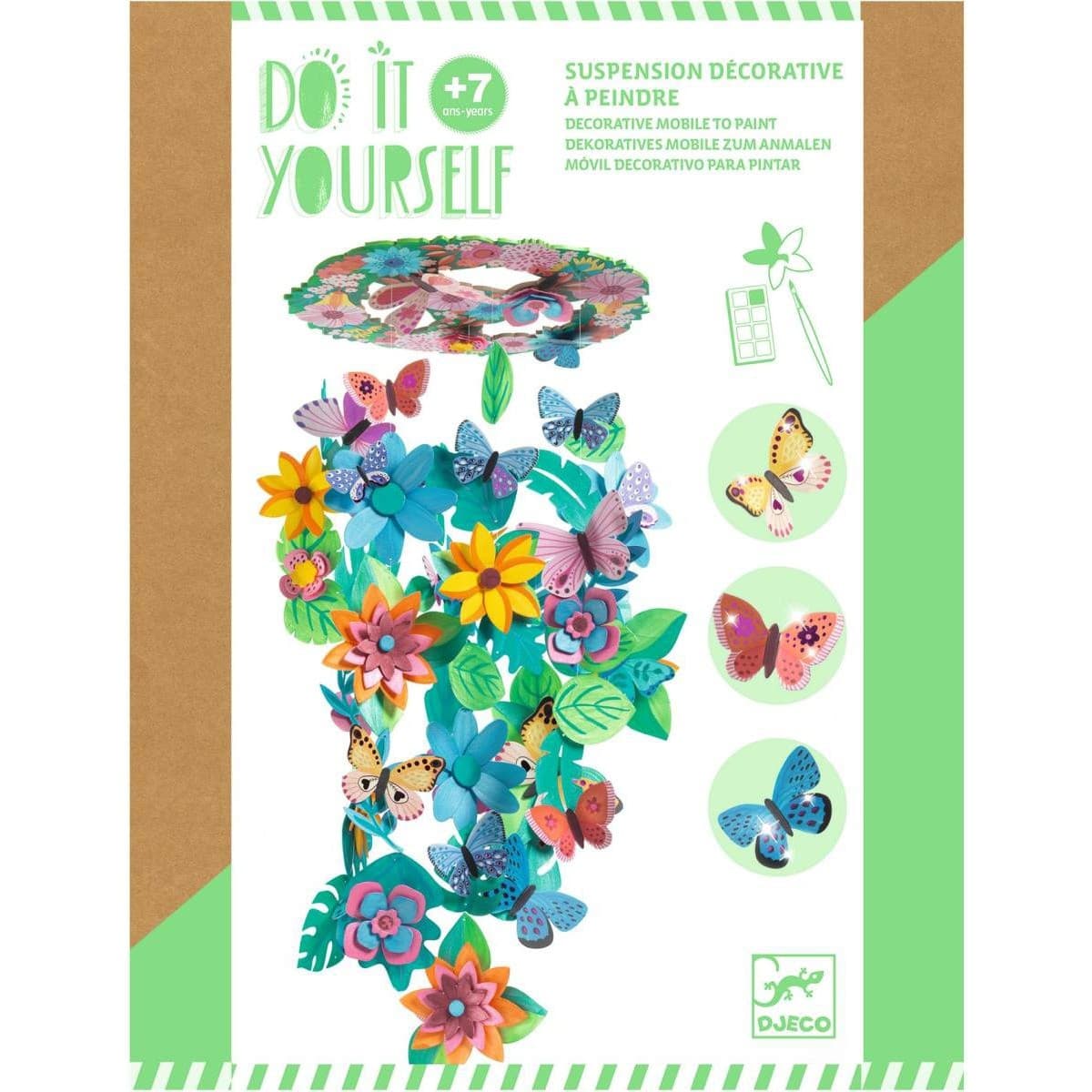 Djeco Suspension décorative à peindre Springtime Do it Yourself
