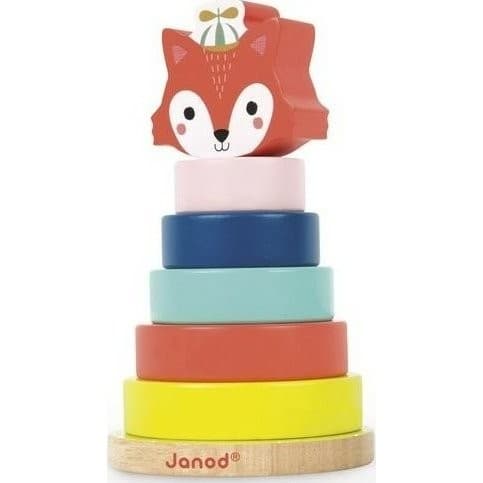 Janod Renard Ă empiler en bois Baby Forest