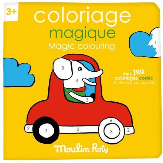 Moulin Roty Cahier de coloriages magiques les Popipop