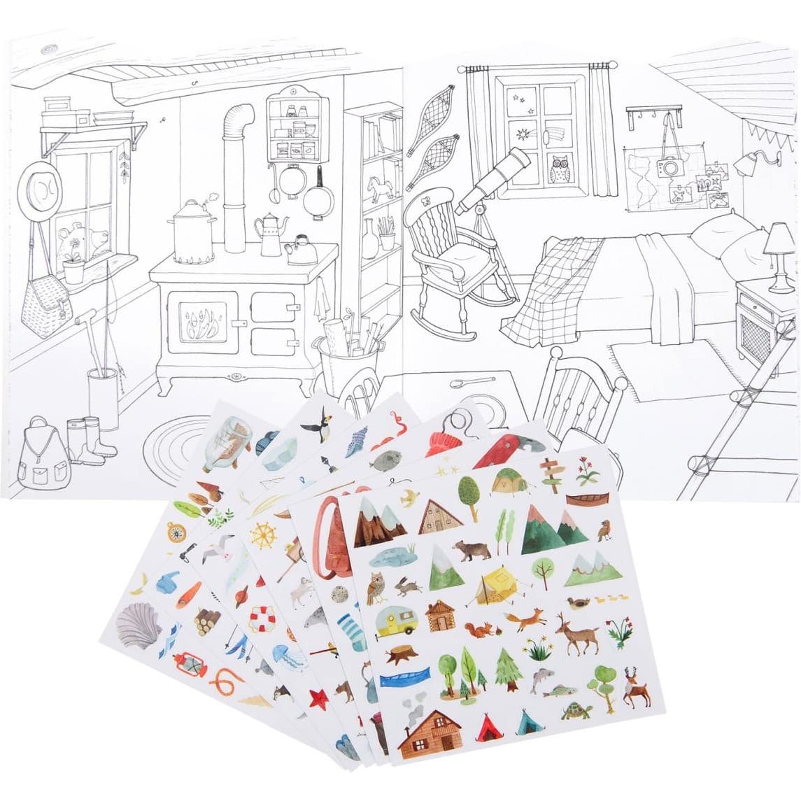Moulin Roty Cahier stickers L'explorateur Le Jardin du Moulin 20