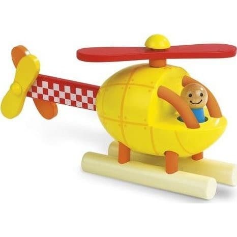 Janod Hélicoptère en bois magnétique