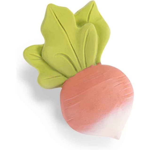 Moulin Roty Hochet de dentition caoutchouc Radis Trois petits lapins
