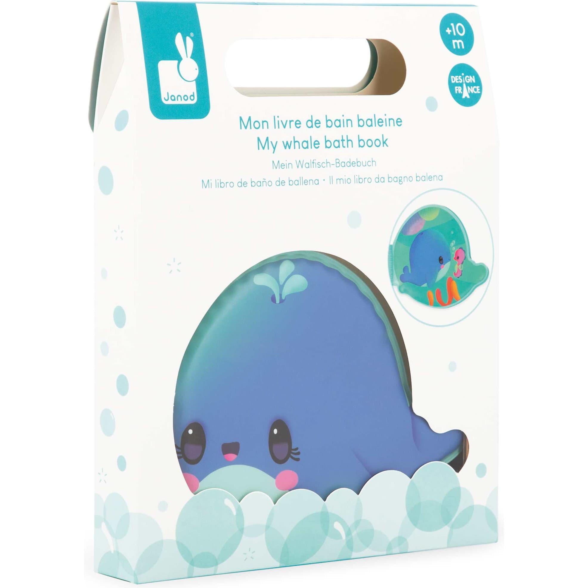 Janod Mon Livre de Bain Baleine