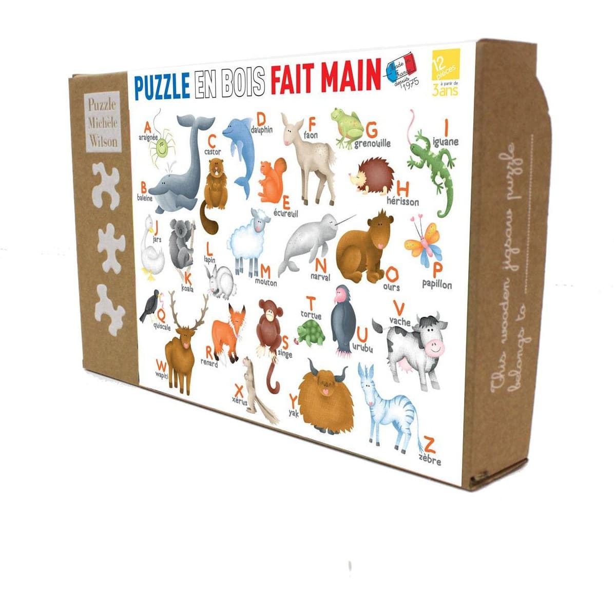 Puzzle Michèle Wilson Puzzle L'Alphabet des Animaux d' Hannah Weeks