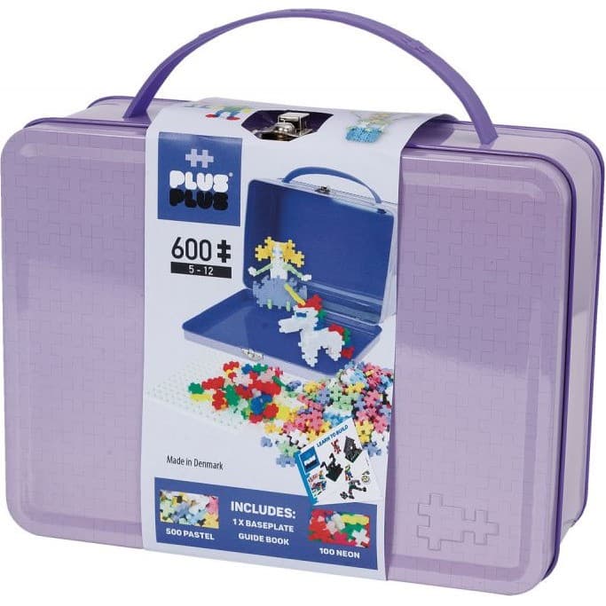 Plus-plus Valisette métal 600 pièces mini Pastel