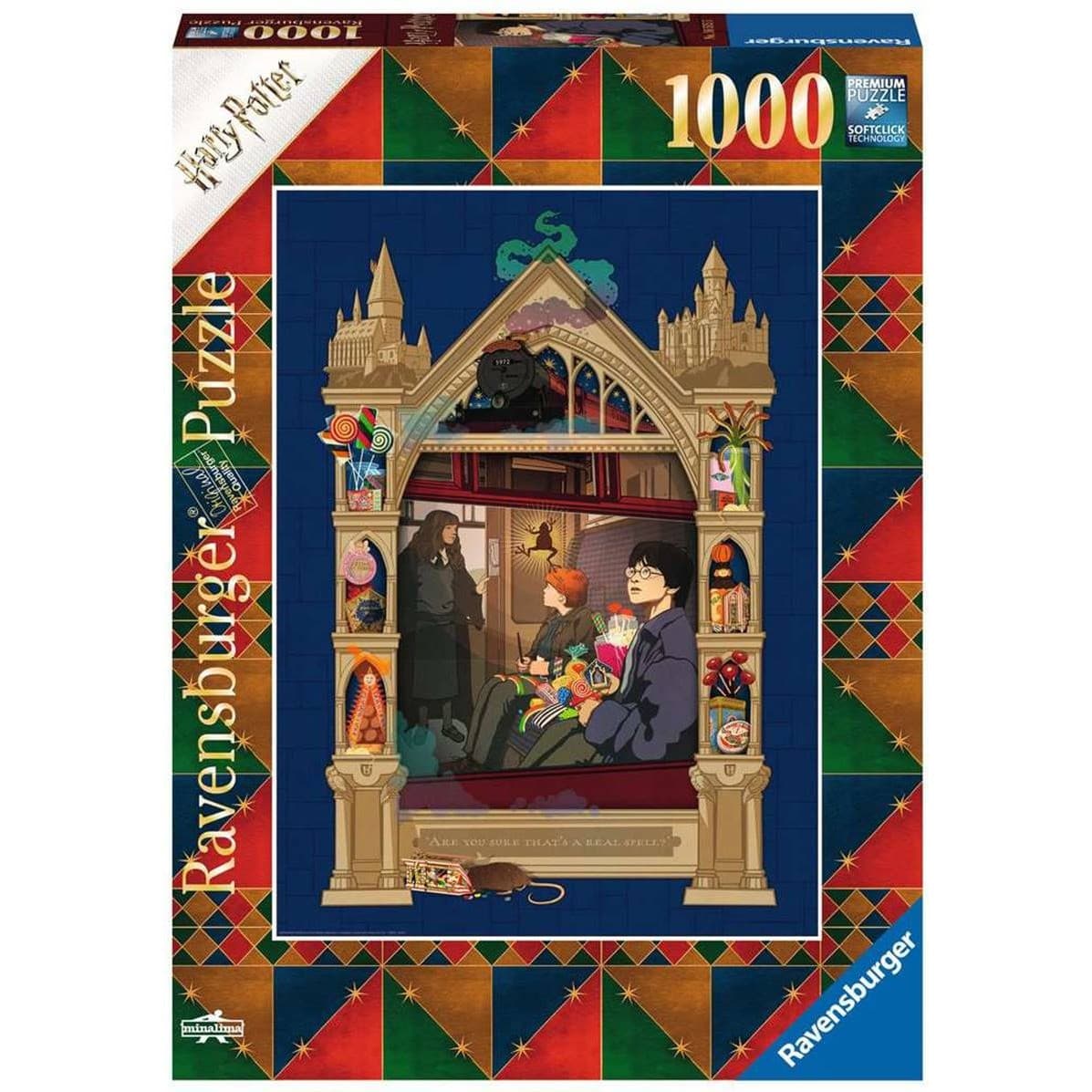 RAVENSBURGER Puzzle 1000 pièces harry potter en route vers poudlard