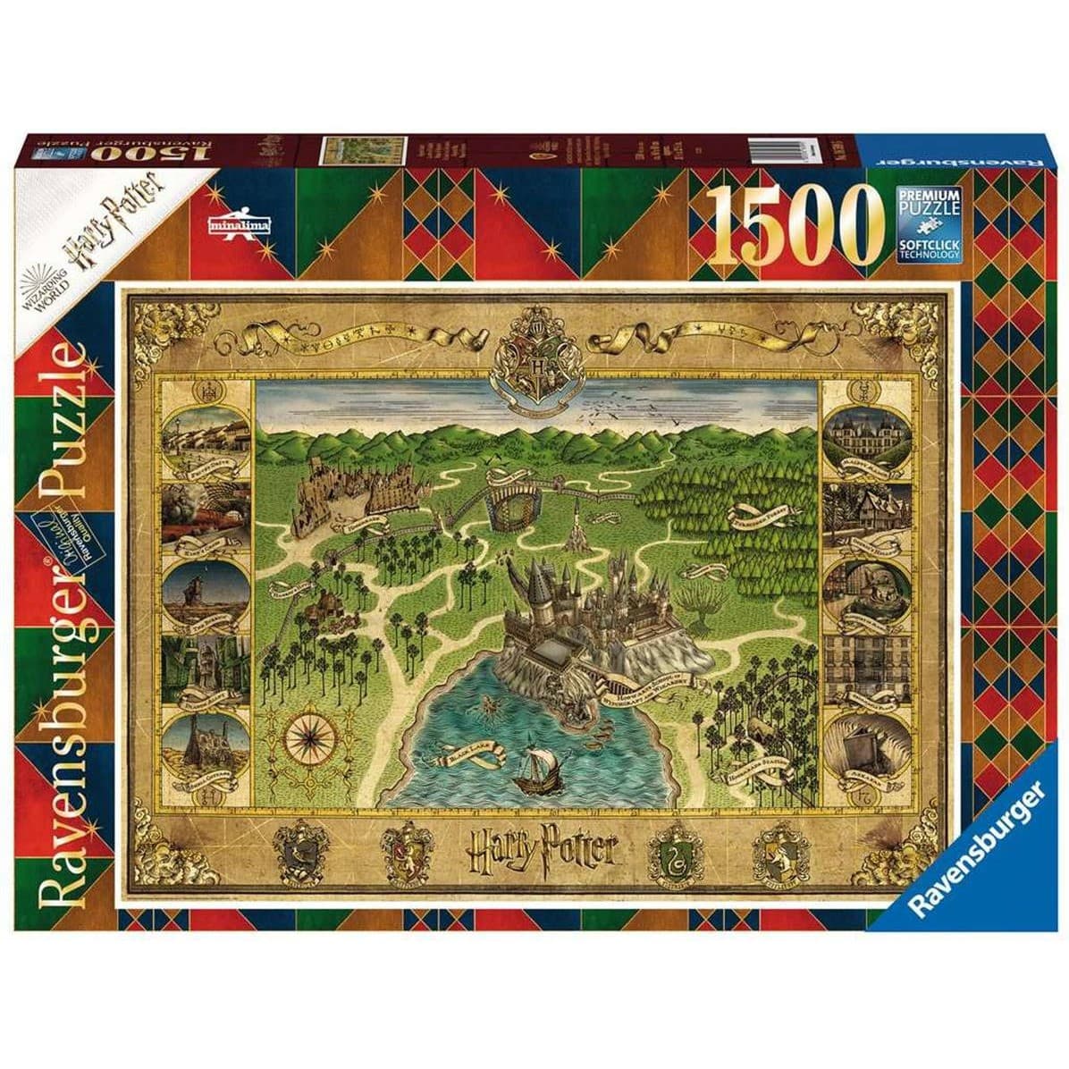RAVENSBURGER Puzzle 1500p : La Carte de Poudlard / Harry Potter