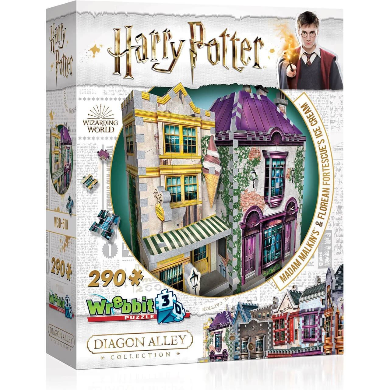 Wrebbit 3d Puzzle 3D Harry Potter : Boutiques Madame Guipure et Glaces