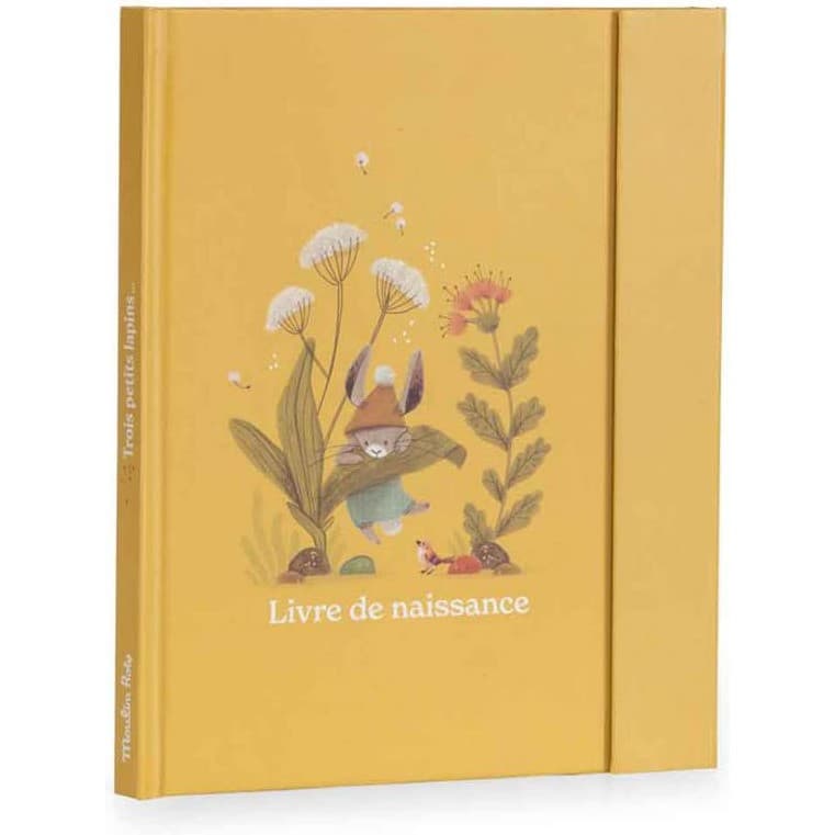 Moulin Roty Livre de naissance Trois petits lapins 80 pages
