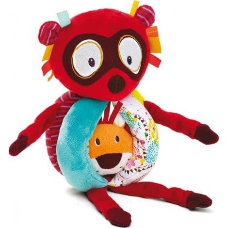 Lilliputiens Hochet à poignées Georges le Lémurien