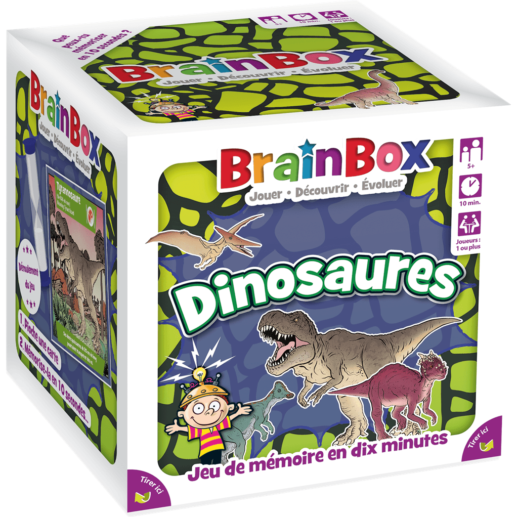 Green Board Games Brainbox dinosaures