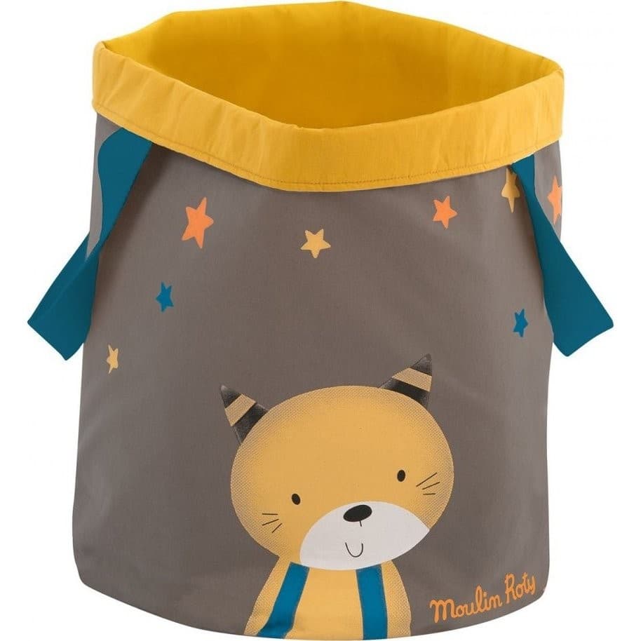 Moulin Roty Grand Panier Motif Chat Les Moustaches