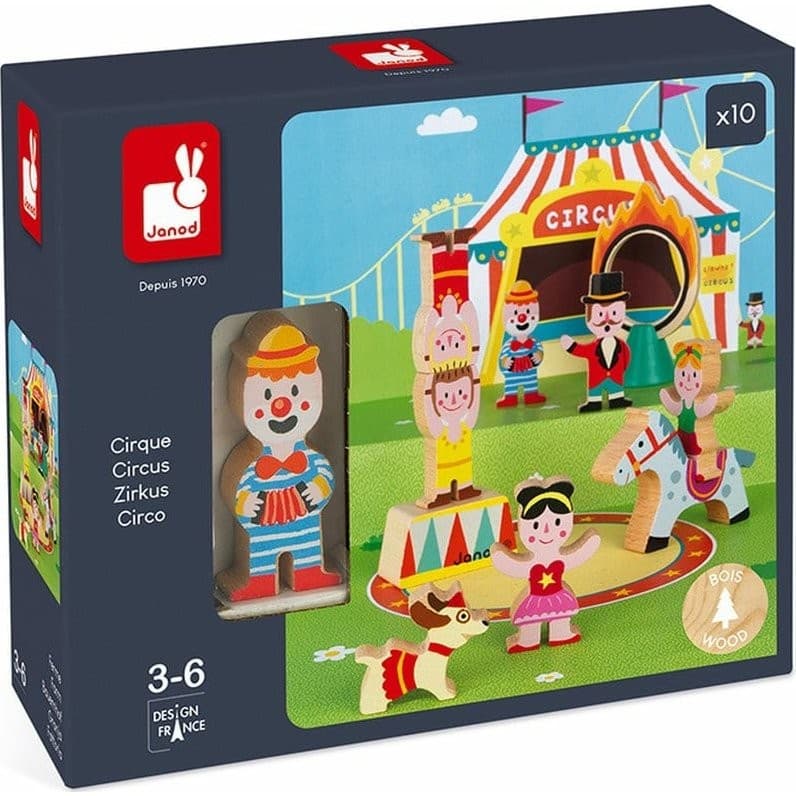 Janod Coffret de jeu en bois Circus Story