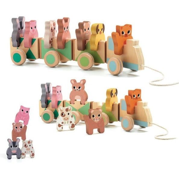 Djeco Jouets D'Éveil Trainimo Farm