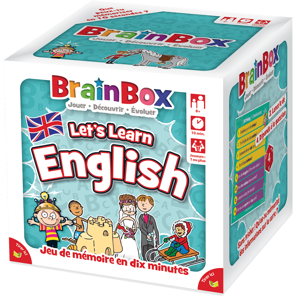 Green Board Games BrainBox : Apprenons l'Anglais Refresh