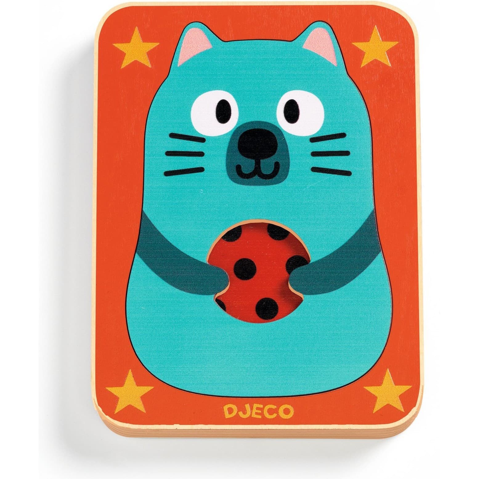 Djeco Puzzle en bois Max & Co 3 pièces