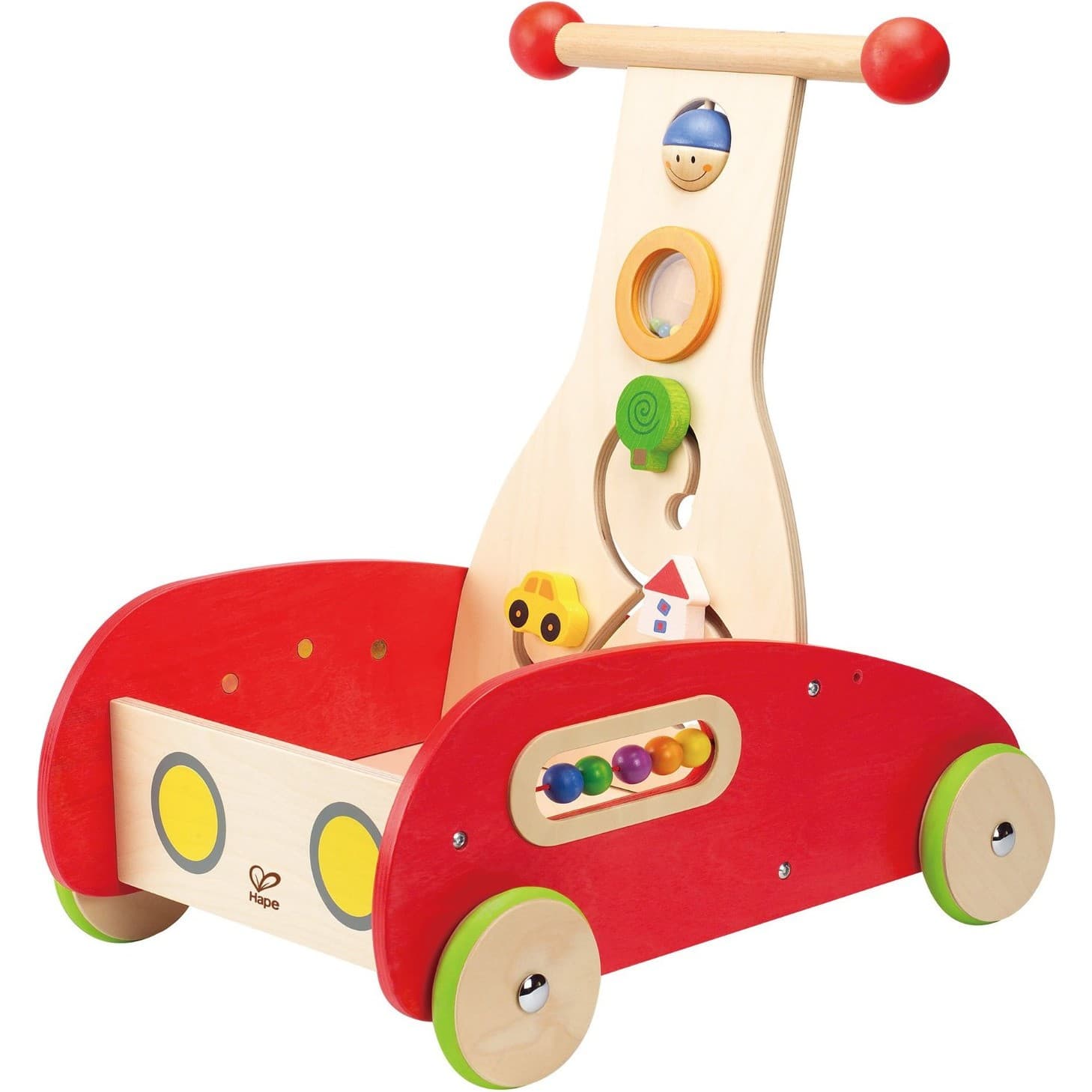 Hape Chariot d'aide à la marche en bois suprème multifonctions