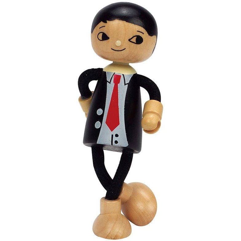 Hape Poupée pour maison de poupée Papa moderne Figurine en bois