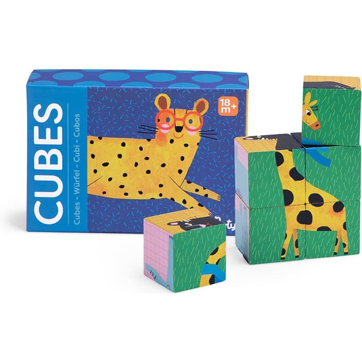 Moulin Roty Puzzle 6 cubes Les Toupitis