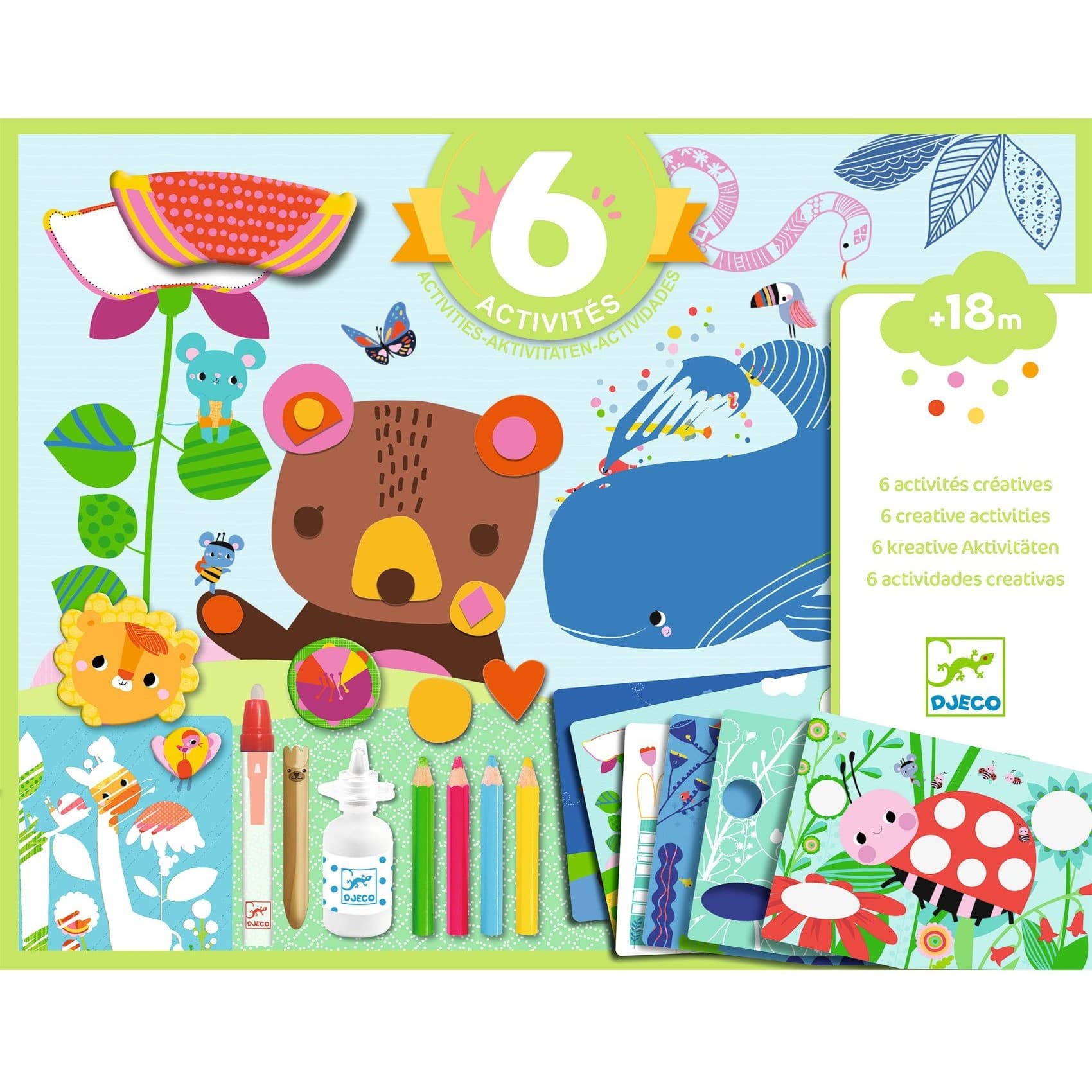 Djeco Coffret multiactivités pour les petits La souris et ses amis