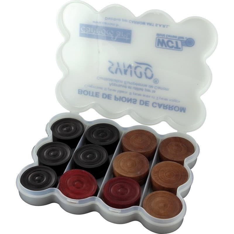 Carrom Art Boite de Pions Carrom Break To Finish