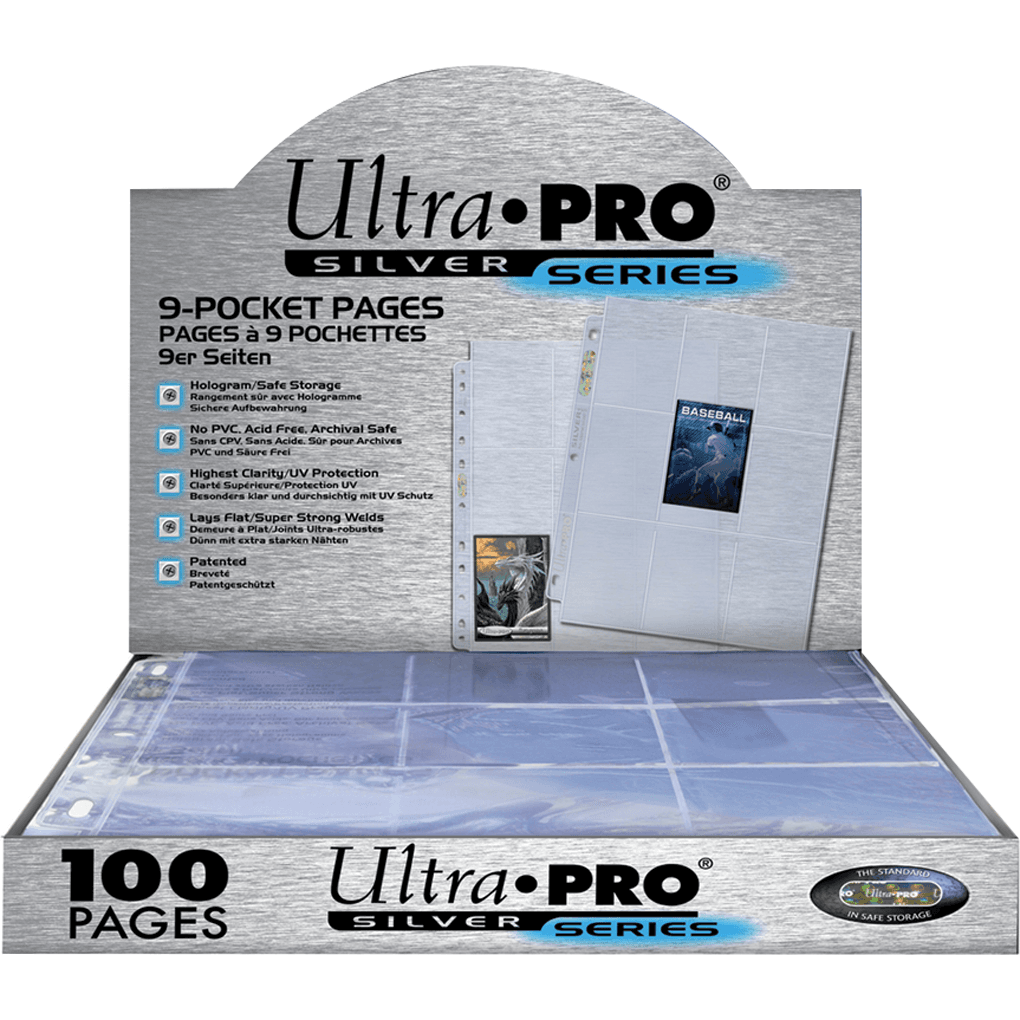 Ultra.pro 100 Feuilles pour Classeur 9 Pocket Page : Silver
