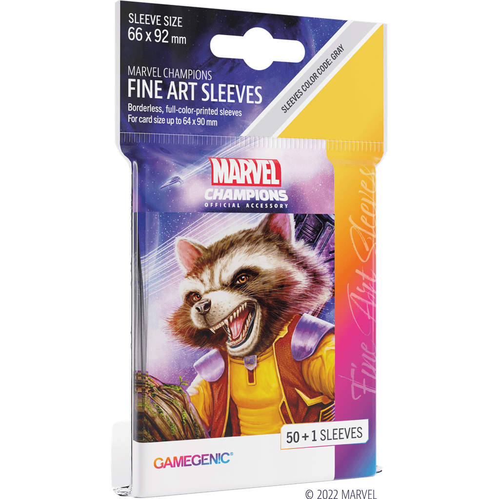 Gamegenic Gg : 50 sleeves Marvel Champions Fine Art Rocket Raccoon