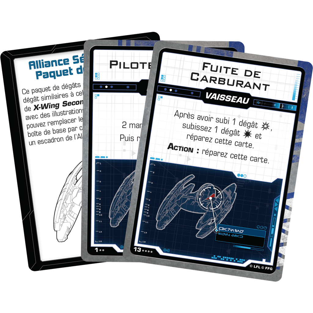 Fantasy Flight Games Wing 2.0 Le Jeu de Figurines Paquet de Dégâts A