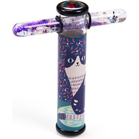 Moulin Roty Kaléidoscope paillettes phosphorescent chat