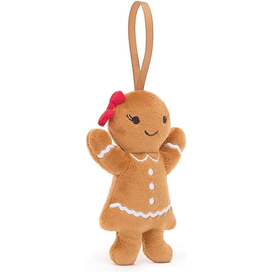 Jellycat Peluche Mini Bonhomme Pain Epice Fred Ă suspendre Festive