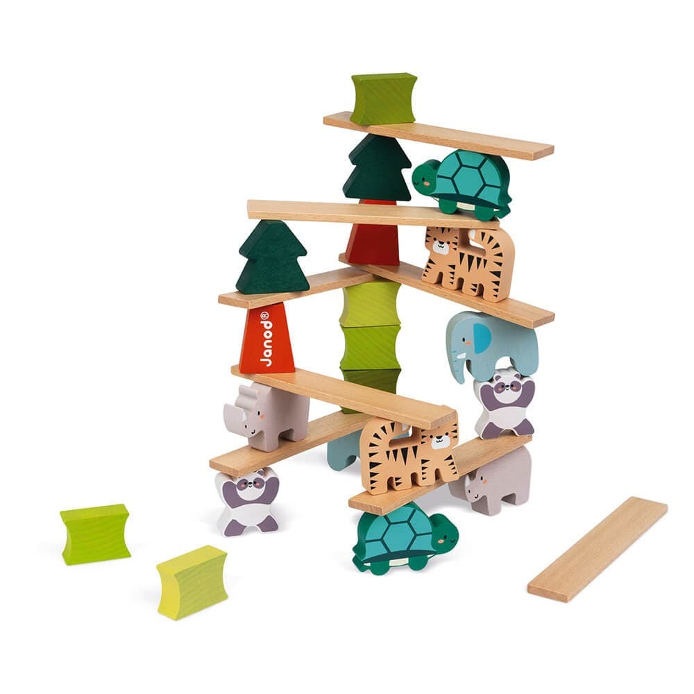 Janod Jeu Les Animaux Equilibristes en bois Partenariat Wwf®