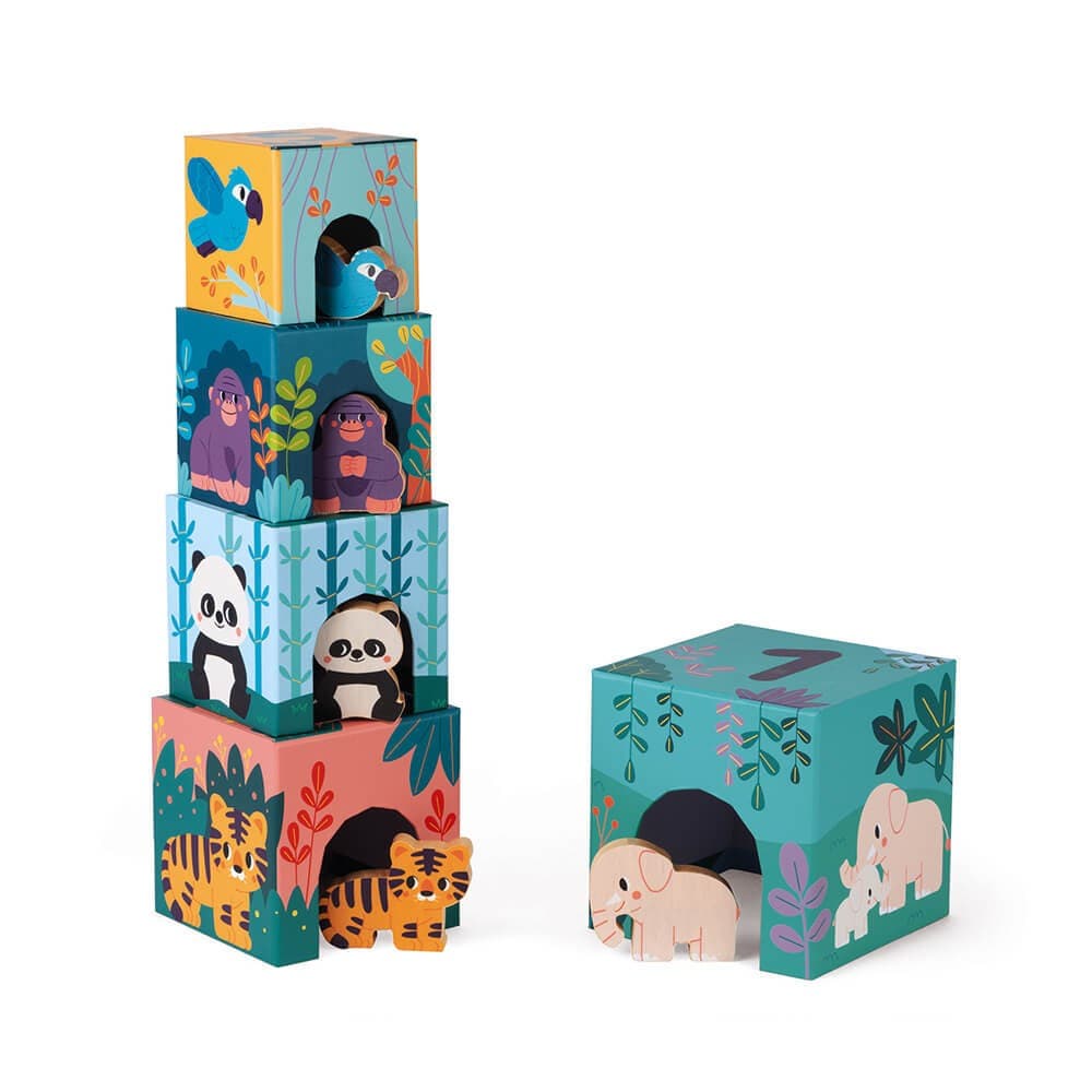 Janod Pyramide et figurines Animaux Wwf Un jeu