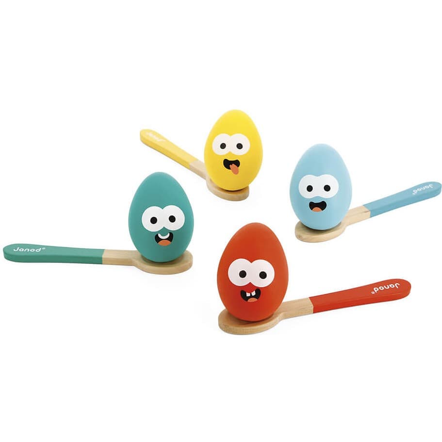Janod Course Aux Oeufs en bois