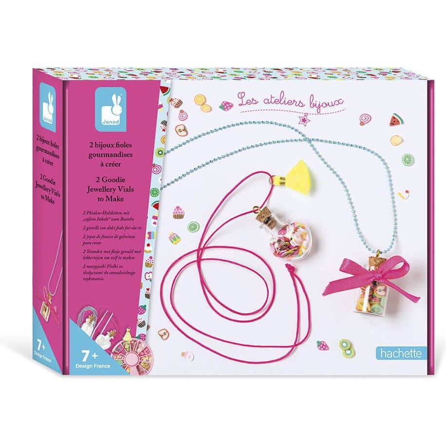 Janod Kit créatif de bijoux avec fioles gourmandes à créer