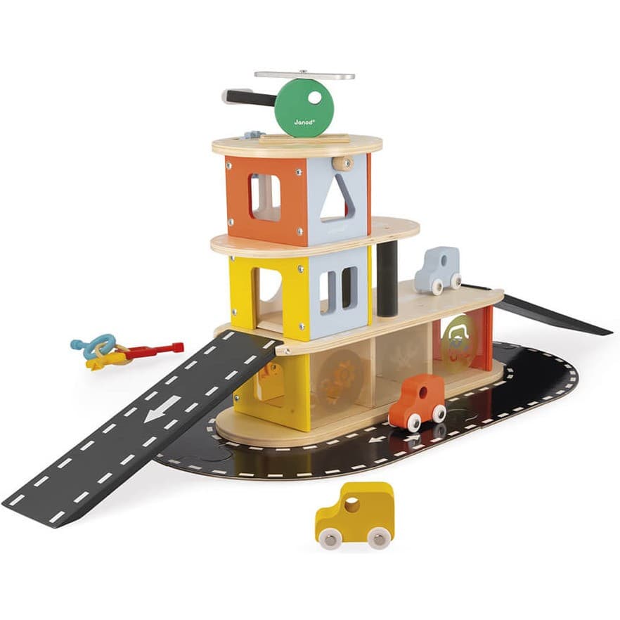 Janod Garage en bois Bolid