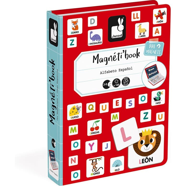 Janod Magnéti'book alphabet espagnol, 144 magnets