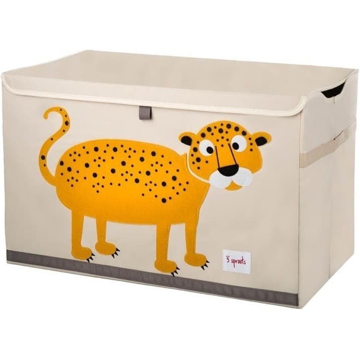 3 Sprouts Coffre à jouets Léopard