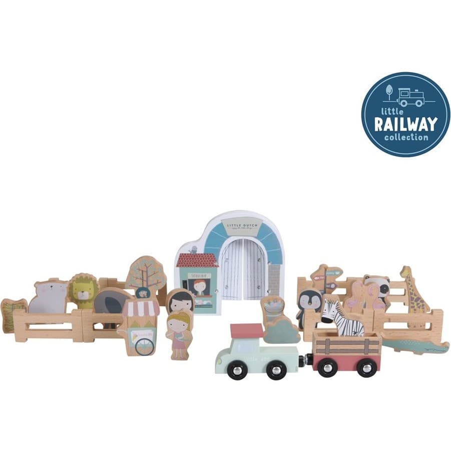 Little Dutch Blocs de zoo pour le Circuit de train