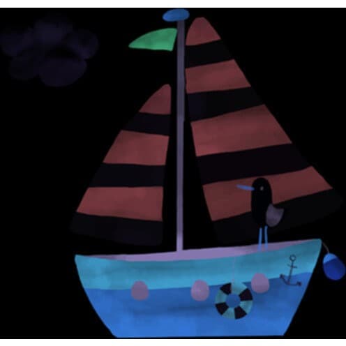 Little Dutch Gigoteuse été Sailors Bay Blue 70cm