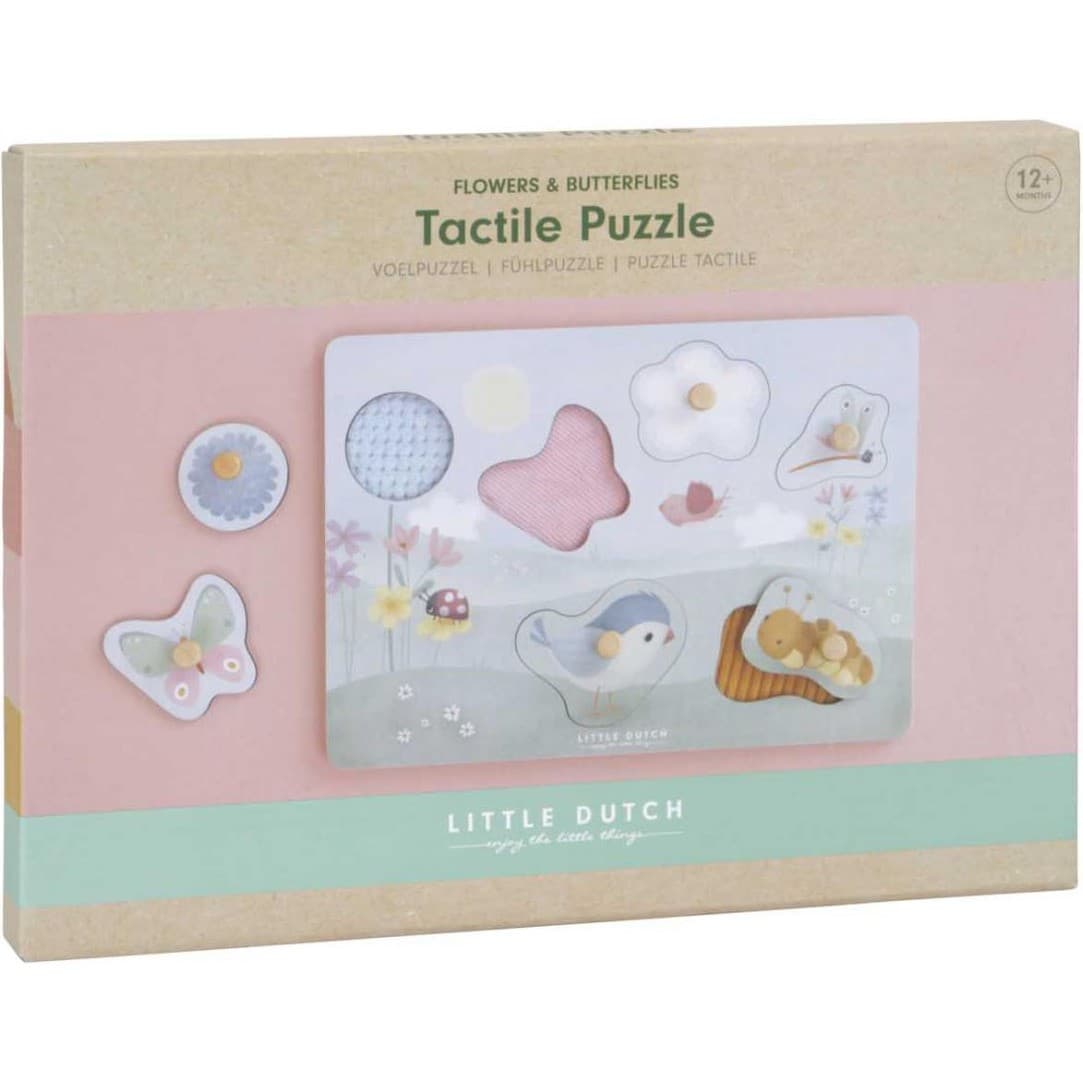 Little Dutch Puzzle tactile Fsc Flowers & Butterflies