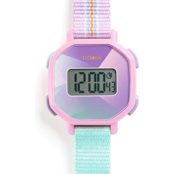 Ticlock By Djeco Montre digitale Purple Prisma Djeco