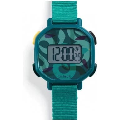 Ticlock By Djeco Montre digitale Green Snakes Djeco